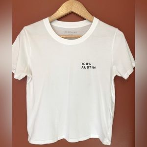 Everlane “100% Austin” white T-Shirt. Size XS.
